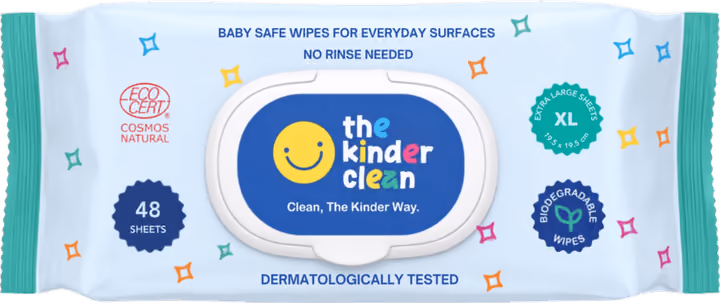 The Kinder Clean 48-count baby-safe wipes pack